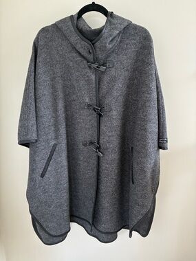 Cole Haan Wool Cape Coat NWT